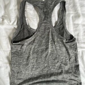 lululemon athletica Gray Racerback Tank Top